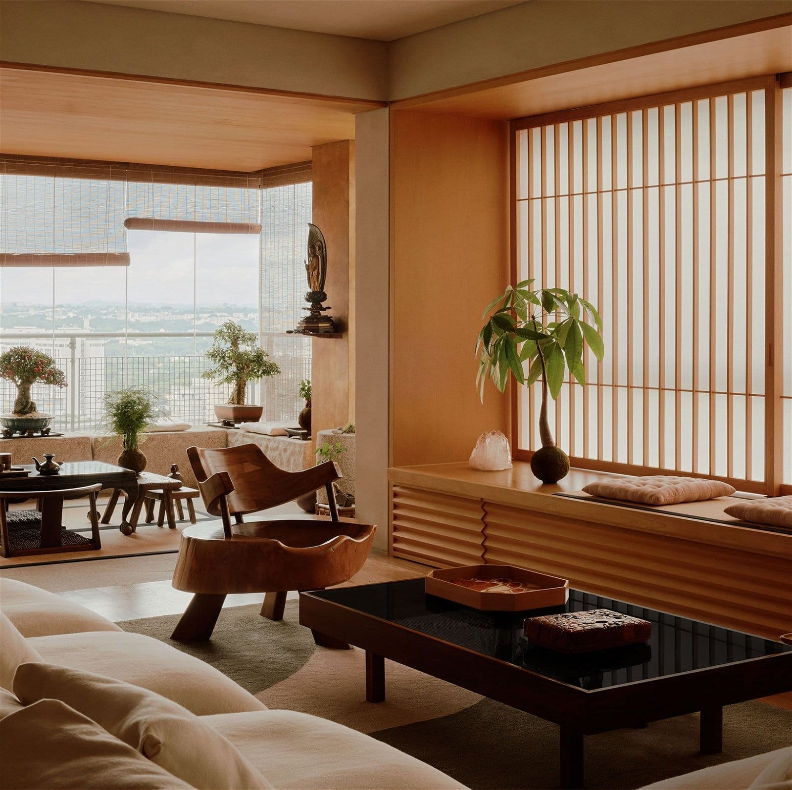 Don’t Let the Japanese Aesthetic Fool You—This Serene Home Is Actually in Brazil