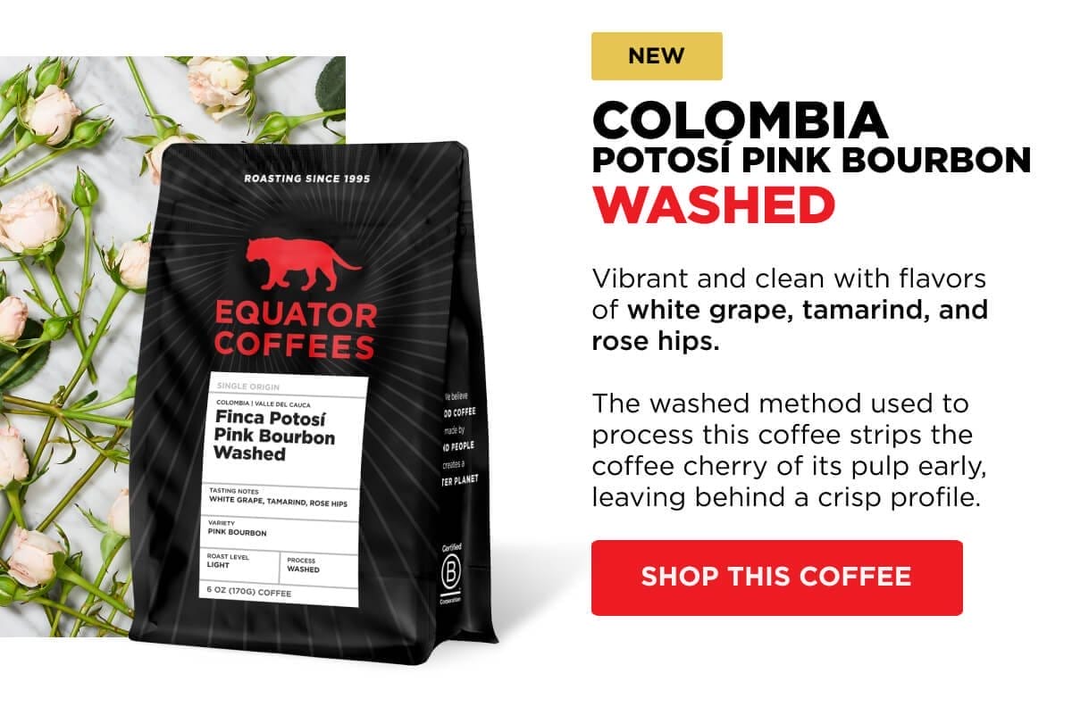 NEW: Colombia Potosi Pink Bourbon Washed