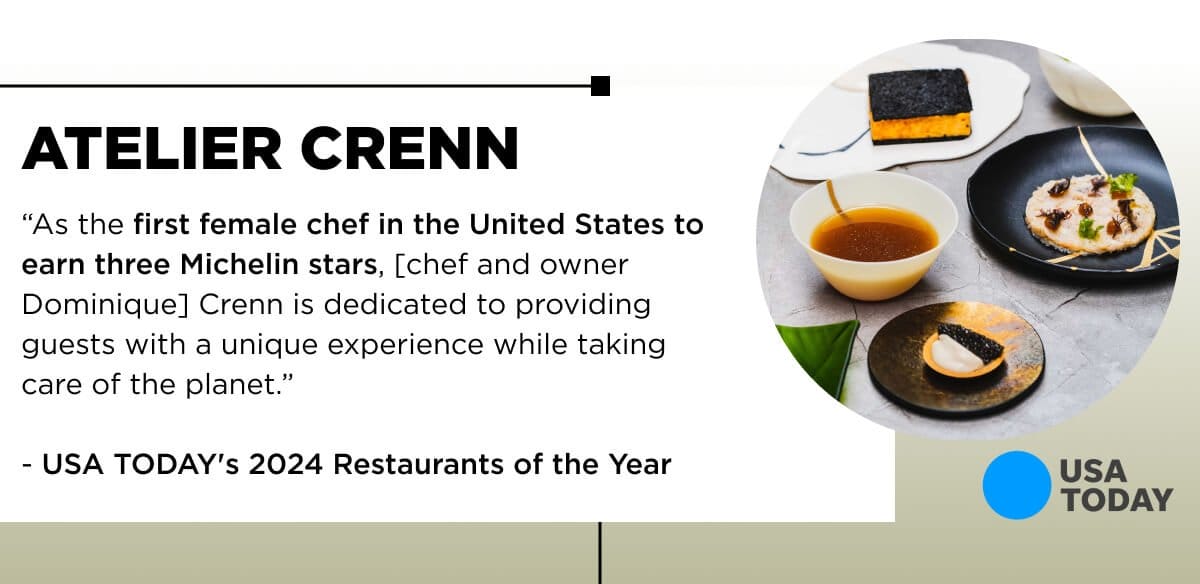Atelier Crenn: USA Today's 2024 Restaurants of the Year