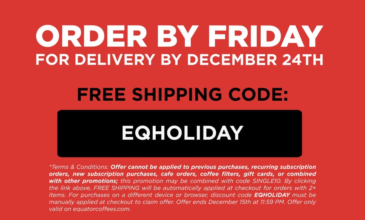 Order by Friday for Delivery by December 24th
