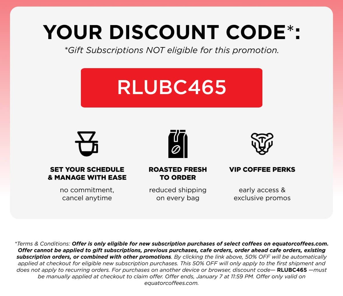 Your Discount Code: RLUBC465