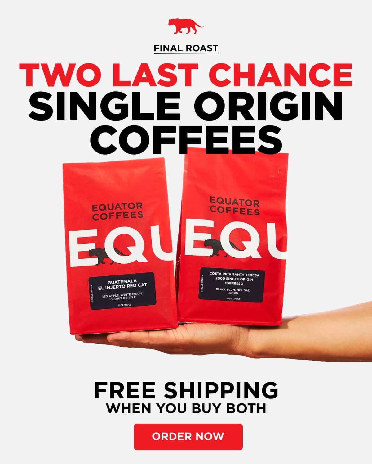 Two Last Chance Single Origin Coffees