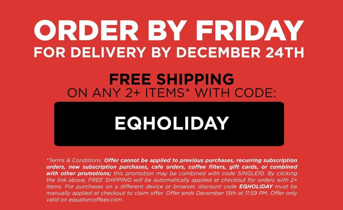 Order by Friday for Delivery by December 24th