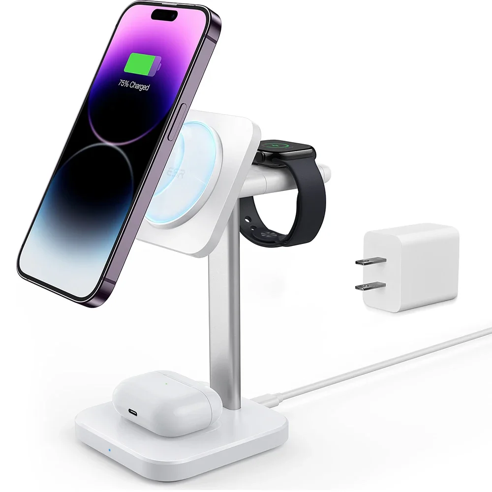 Image of 3-in-1 Watch Wireless Charging Set (HaloLock)
