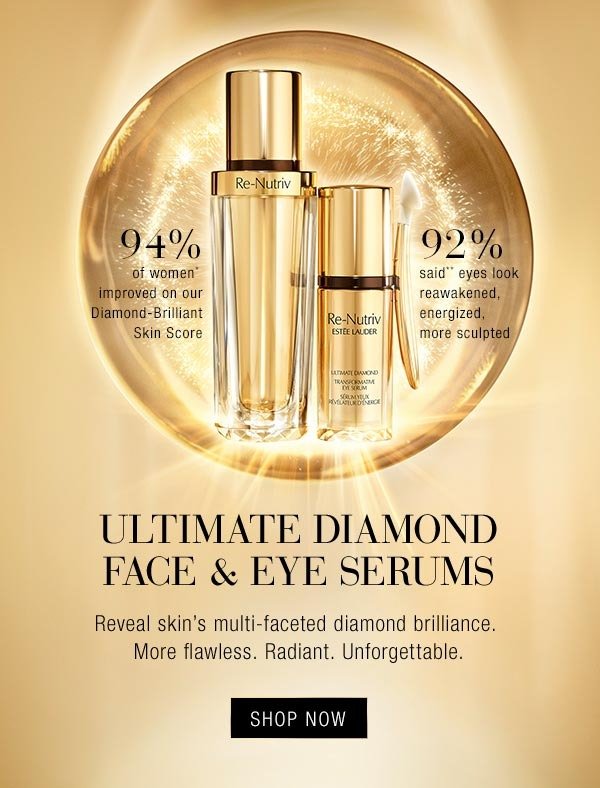 ultimate diamond face & eye serums