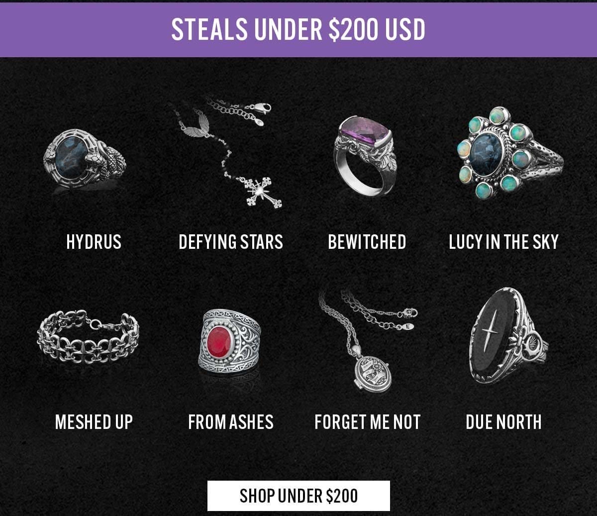 Steals under \\$200 USD