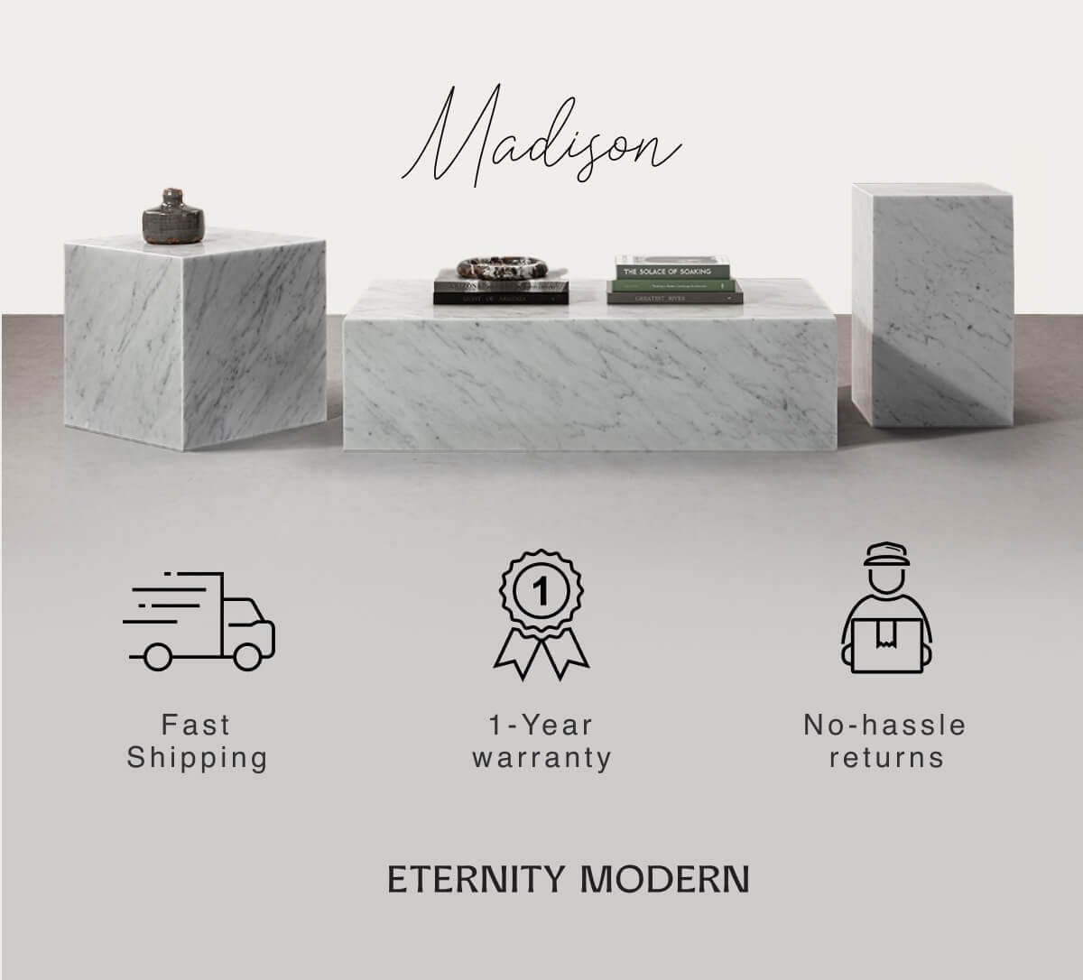 Madison - Fast Shipping - 1 Year Warranty - No hassle returns - ETERNITY MODERN