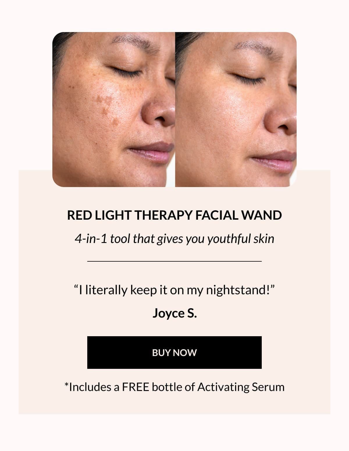 Red Light Therapy Facial Wand