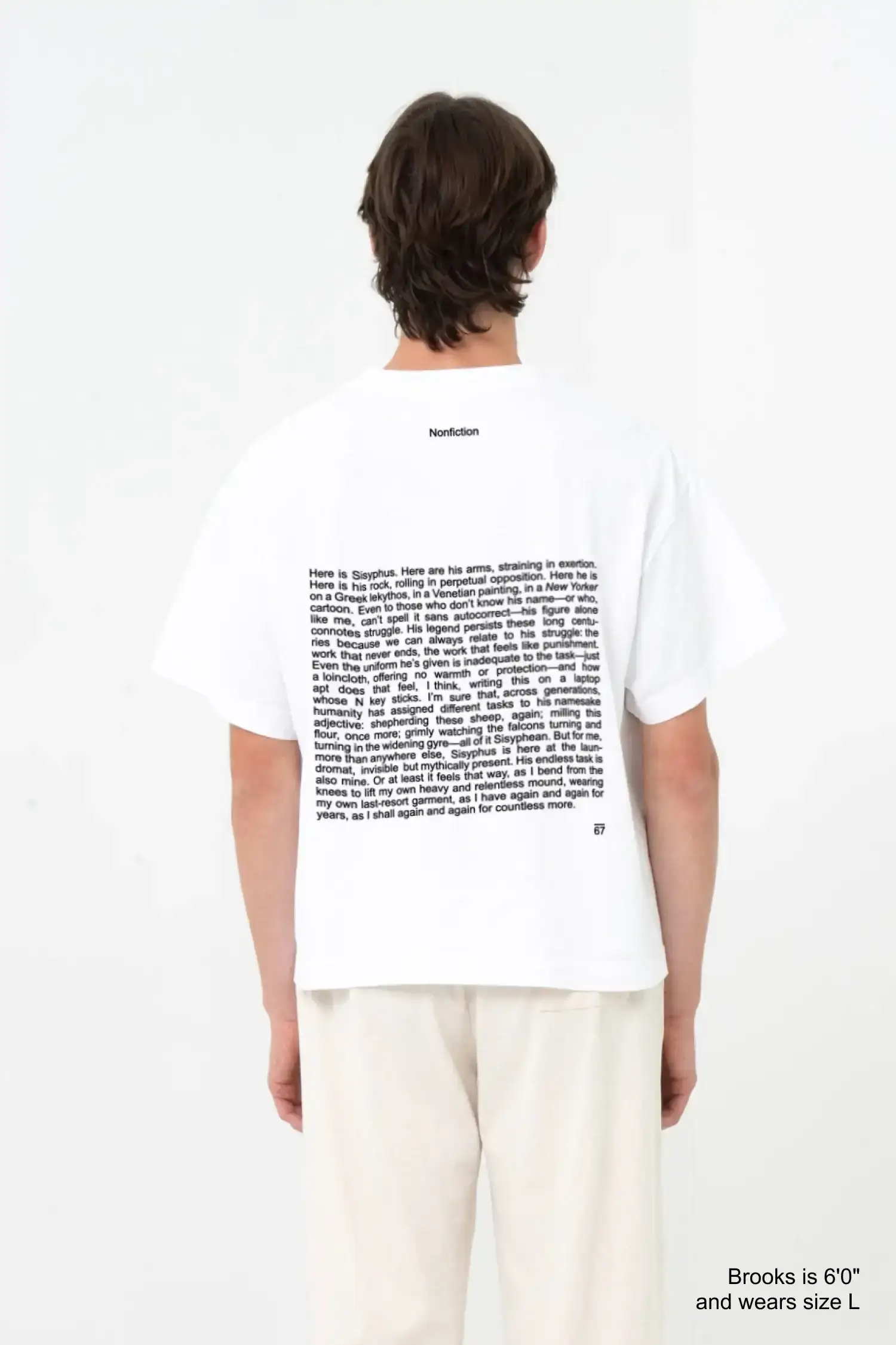 Image of 'Here Is Sisyphus' Boxier Trash Tee