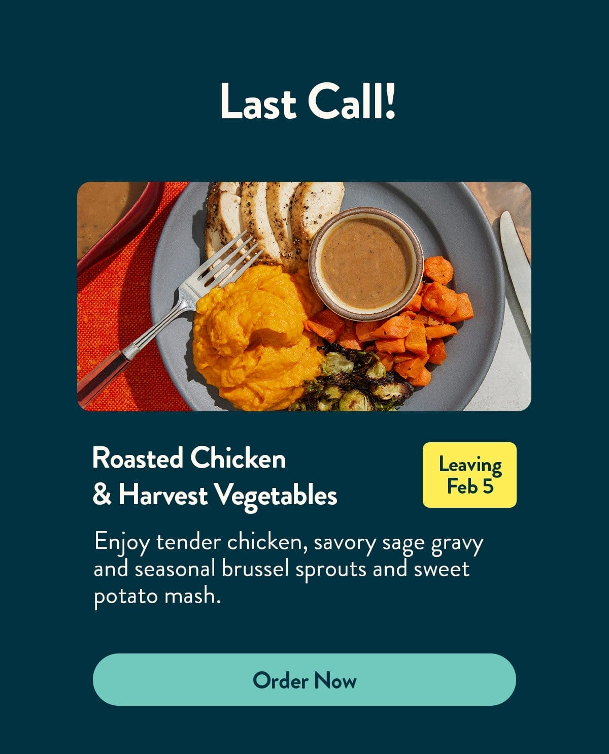 Last chance roasted chicken