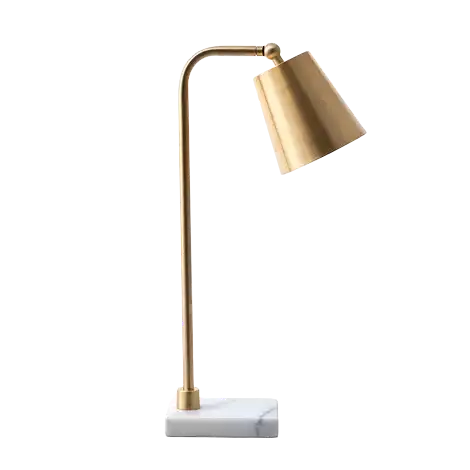 nuLOOM - Lincoln 31'' Brass & Marble Table Lamp