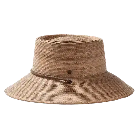 Hemlock Hat Co. - Leon Straw Bucket Hat with Drawcord in Toast