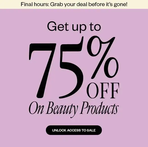 Get Up To 75% Off On Beauty Products