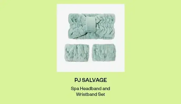 PJ SALVAGE Spa Headhand and Wristband Set