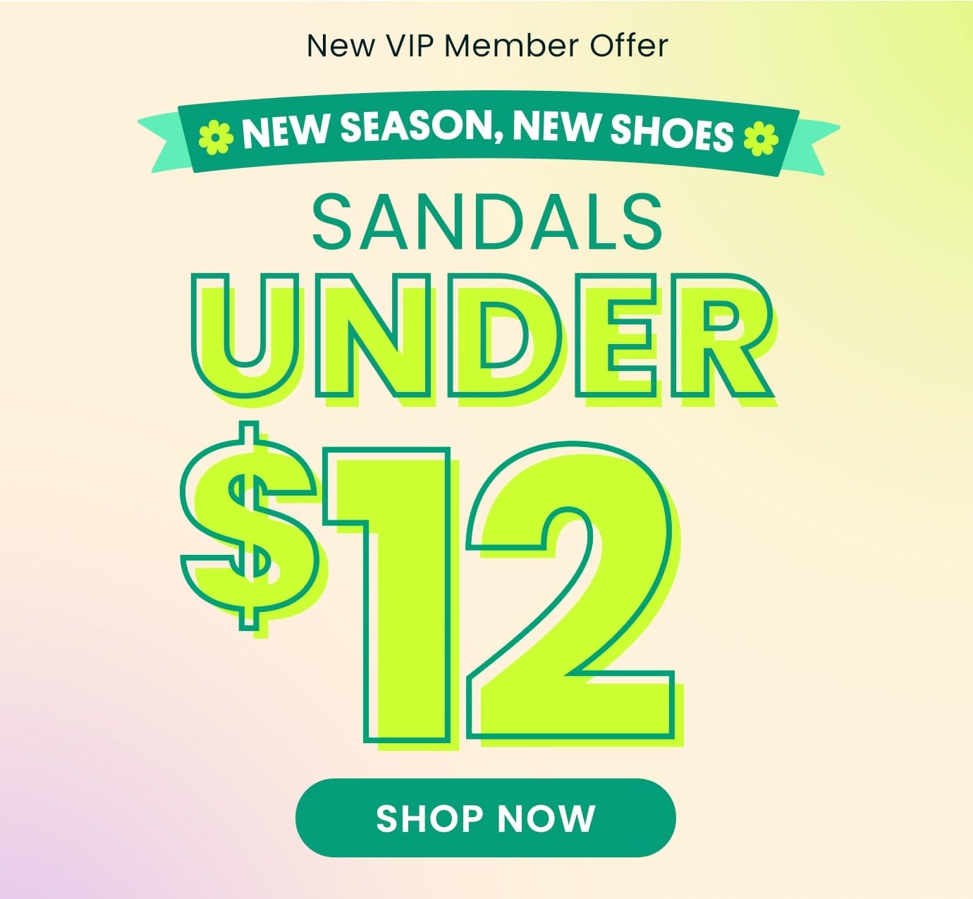 Sandals under \\$12