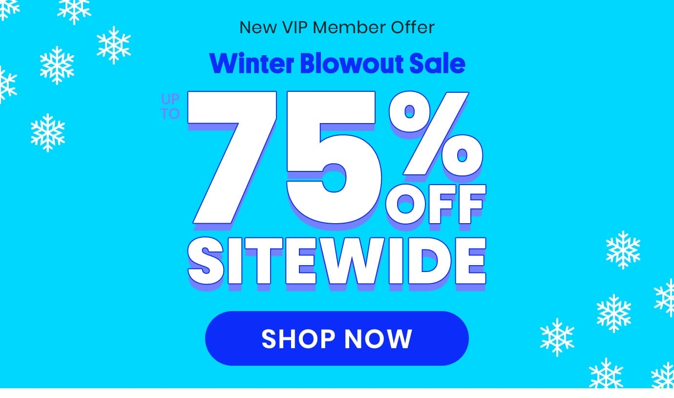 Up to 75% off sitewide