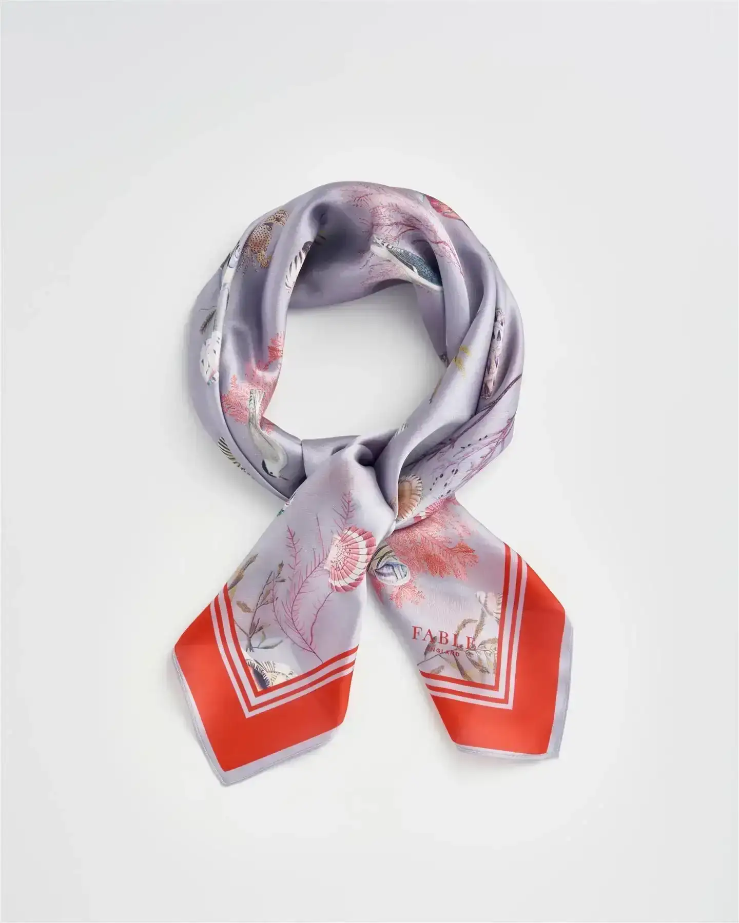 Image of Fable Whispering Sands Powder Blue Square Scarf