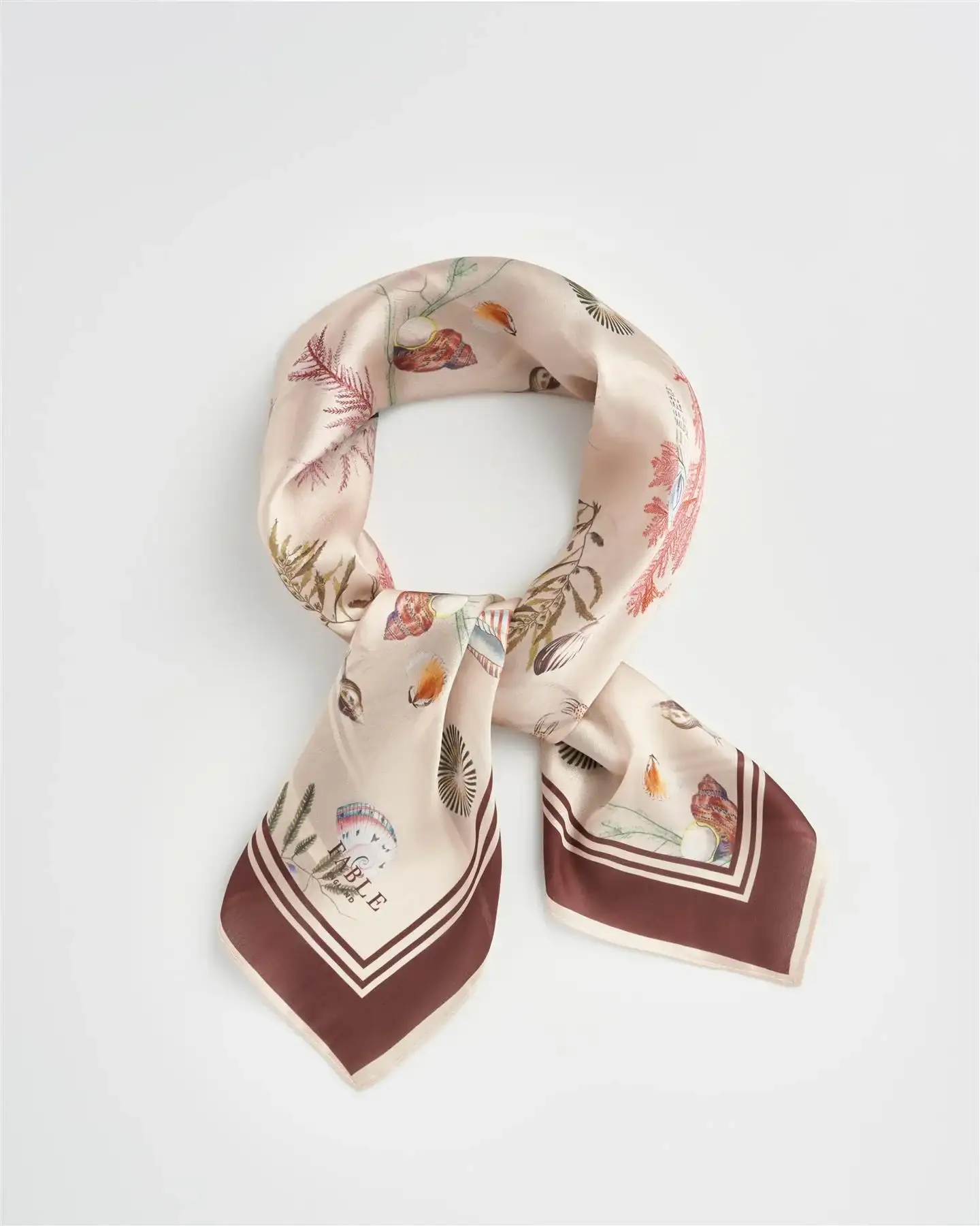 Image of Whispering Sands Cream Square Scarf