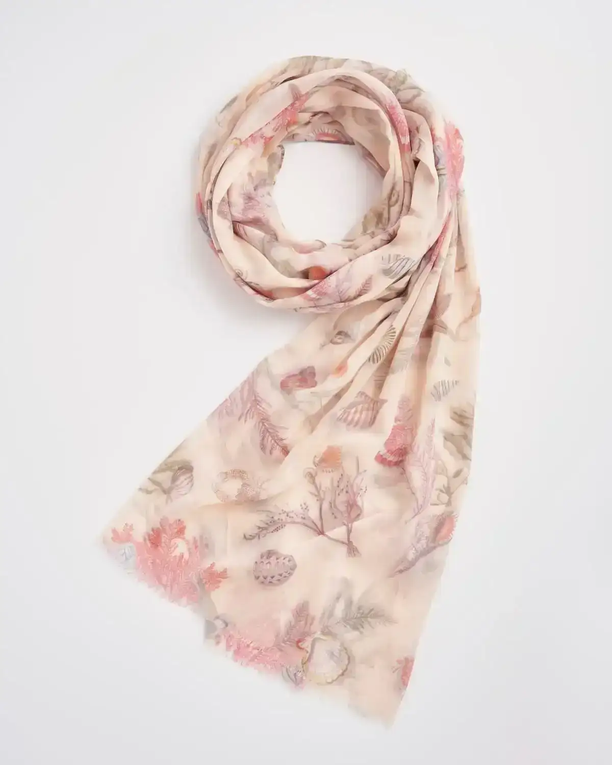 Image of Whispering Sands Cream Lightweight Scarf