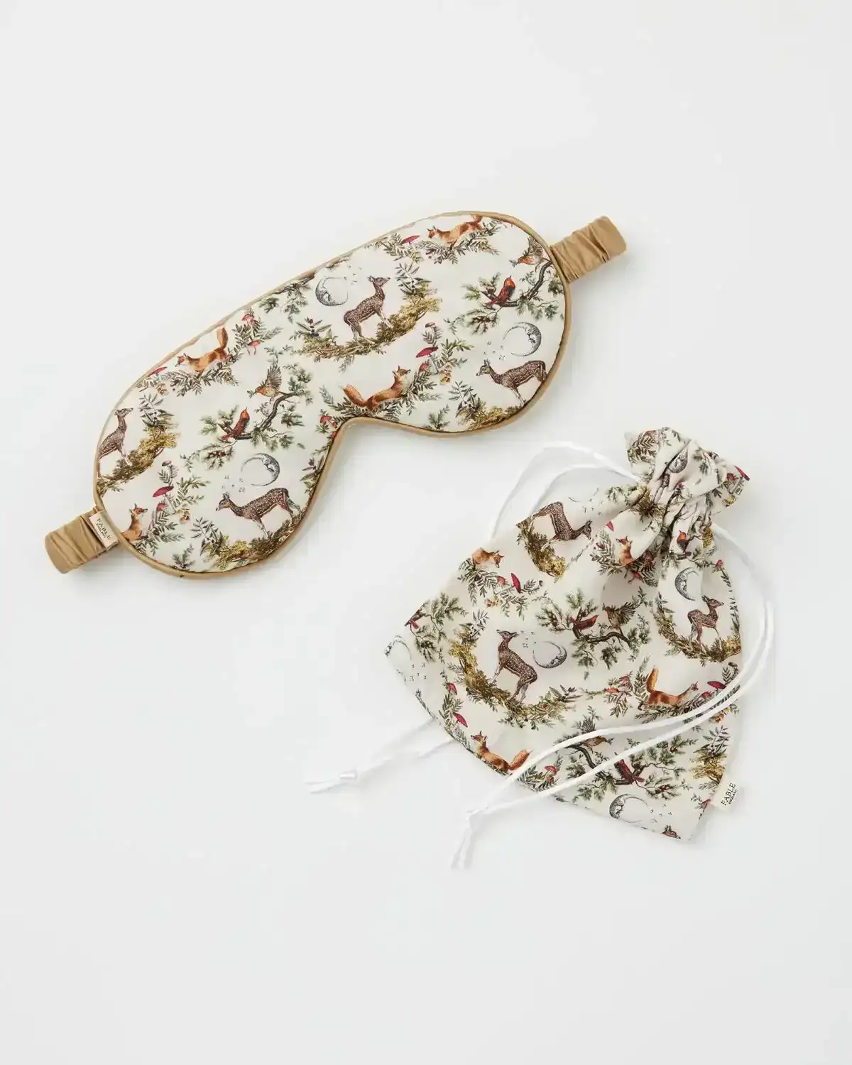 Image of A Night’s Tale Woodland Sleep Mask Crystal Grey