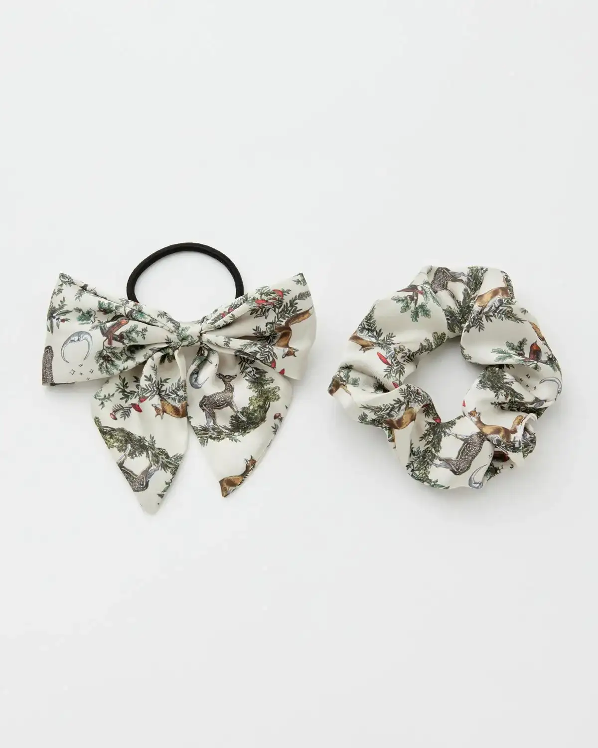Image of A Night's Tale Scrunchie & Bow Crystal Grey