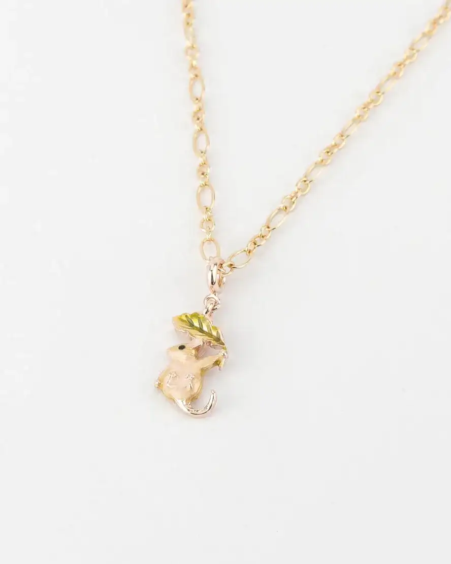 Image of Enamel Dormouse Collector Chain Necklace