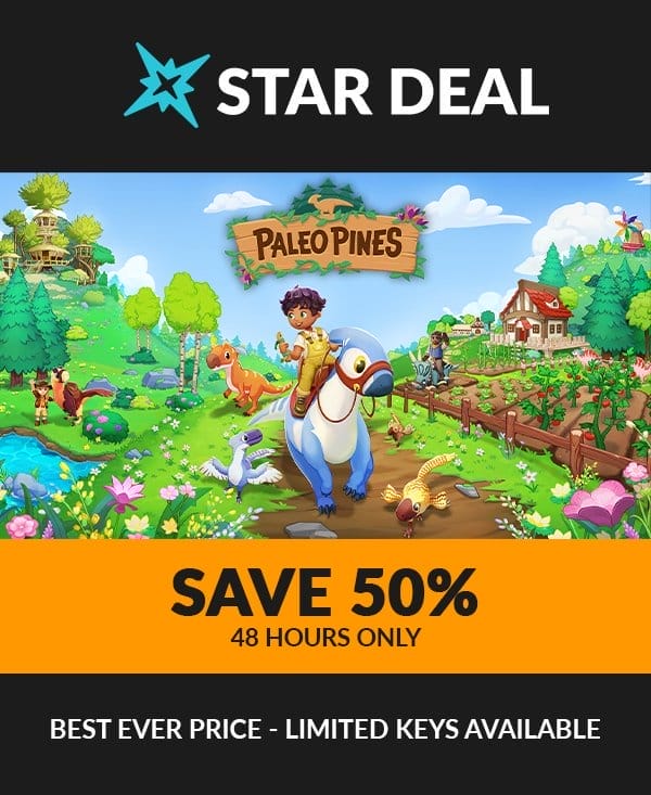 Star Deal! Paleo Pines. Save 50% for the next 48 hours only! Limited keys available