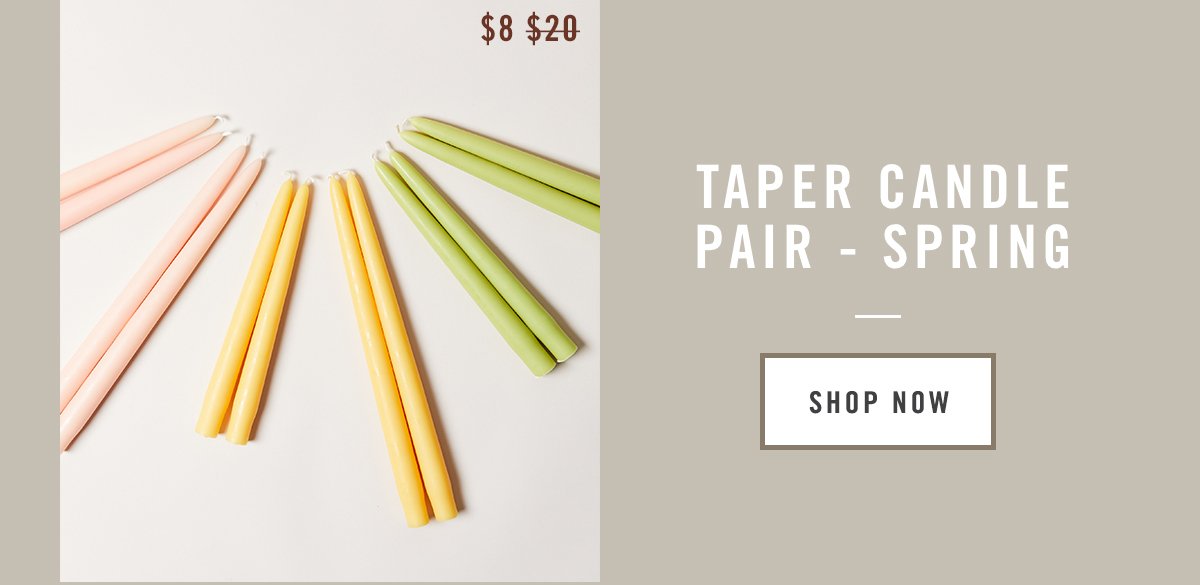 Spring Taper Candles