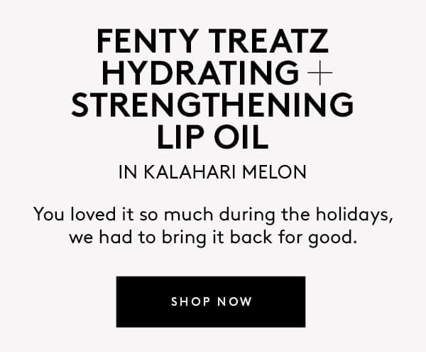 FENTY TREATZ HYDRATING + STRENGTHENING LIP OIL IN KALAHARI MELON