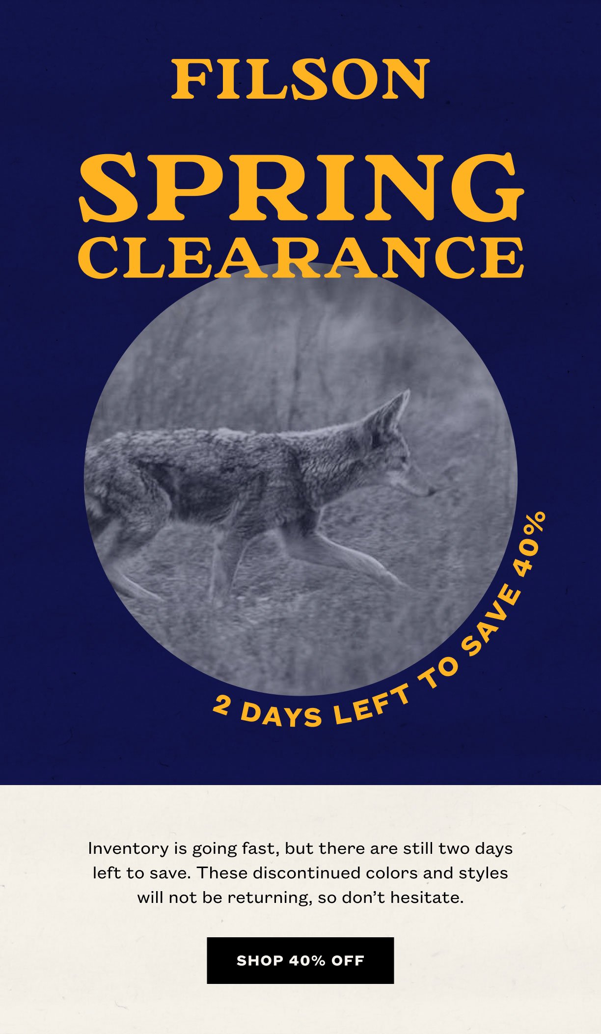Spring Clearance