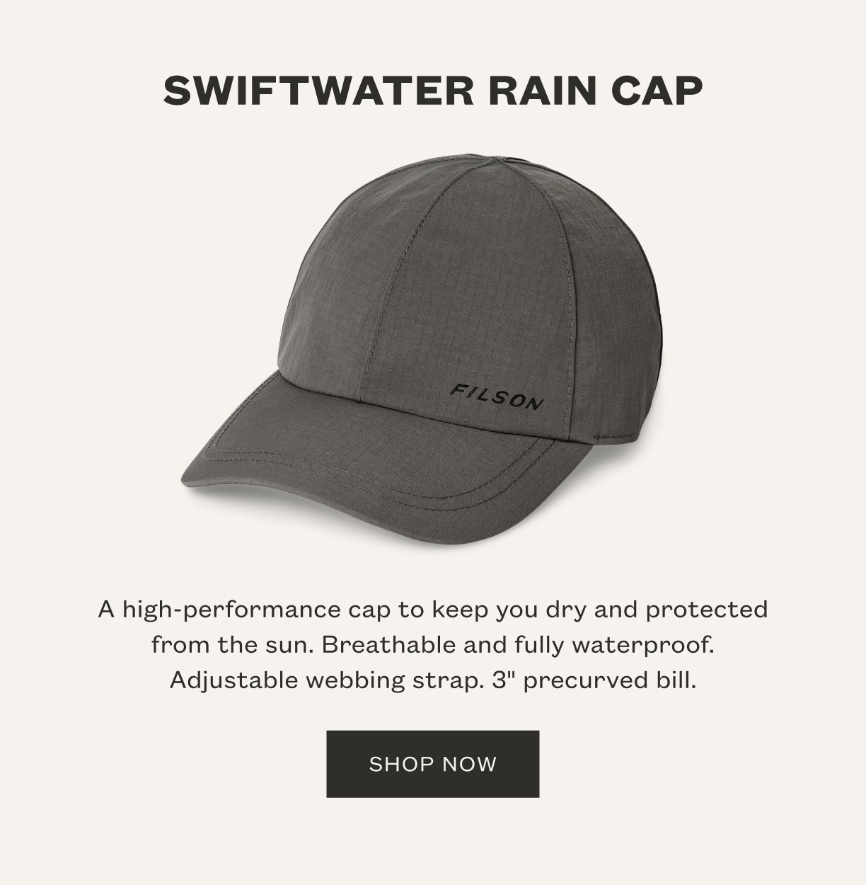 Swiftwater Rain Cap