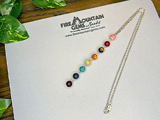 Rainbow Y Necklace
