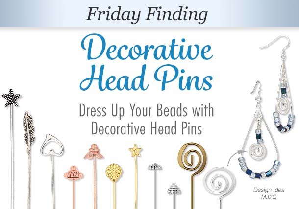 Decorative Head Pins - A Simple Solution to Beautifull Details Pieces