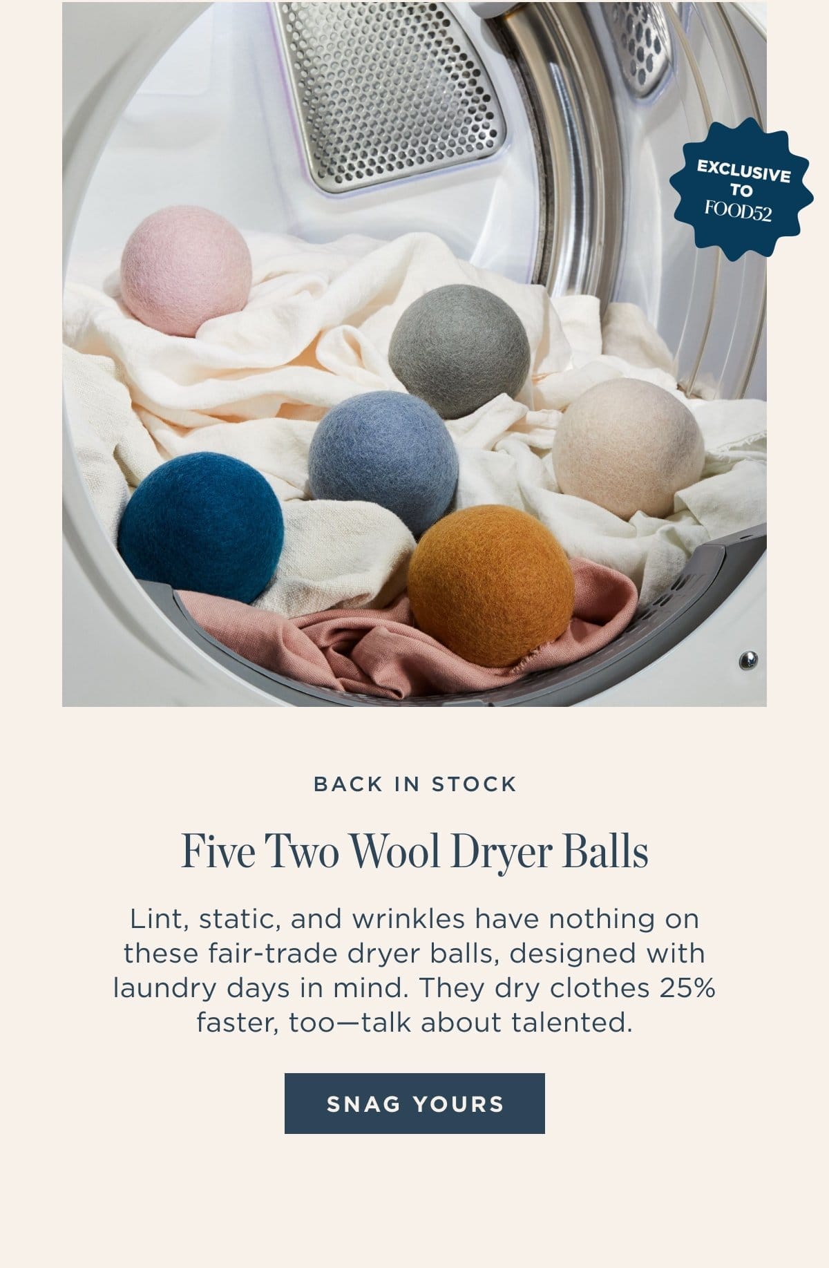Five Two Wool Dryer Balls