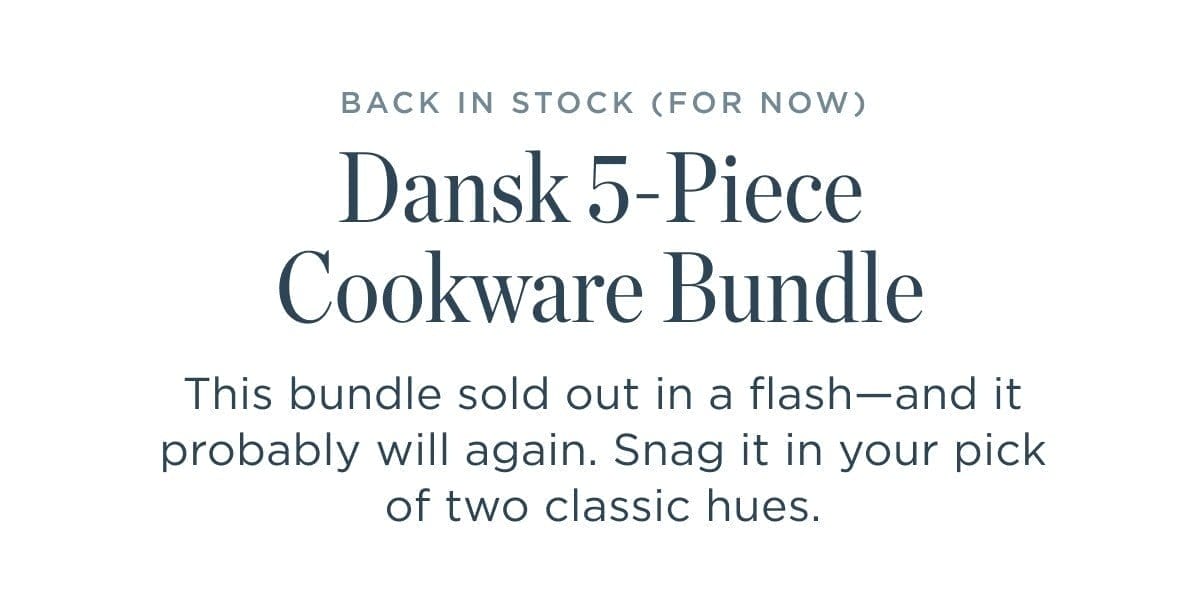 Dansk 5-Piece Cookware Bundle