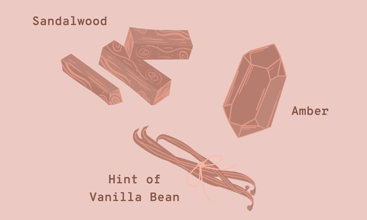 Sandalwood Amber Hint of Vanilla Bean