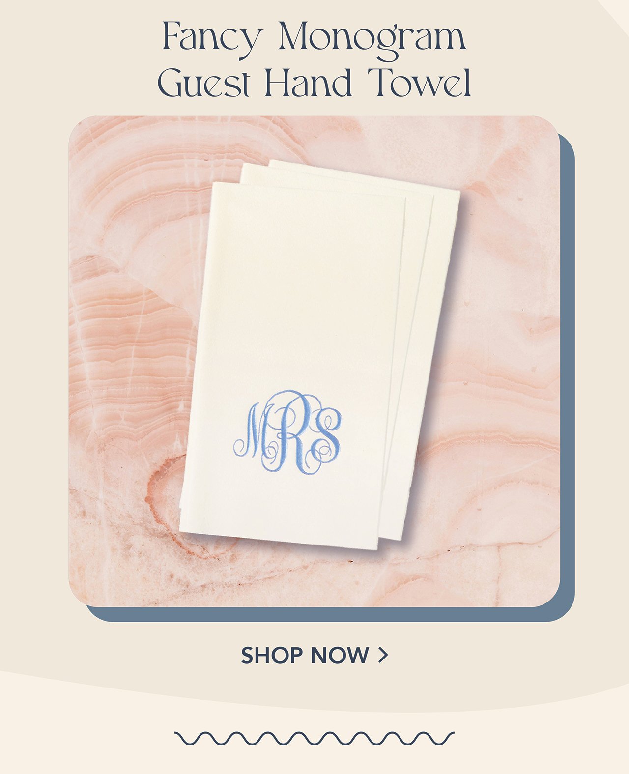 shop fancy monogram guest hand towel