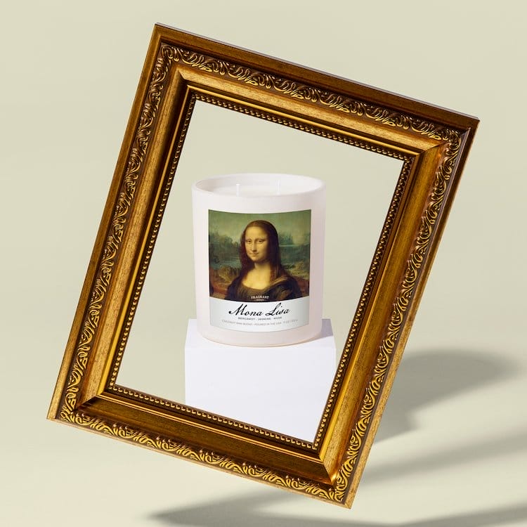 Mona Lisa Bath Bomb and Candle