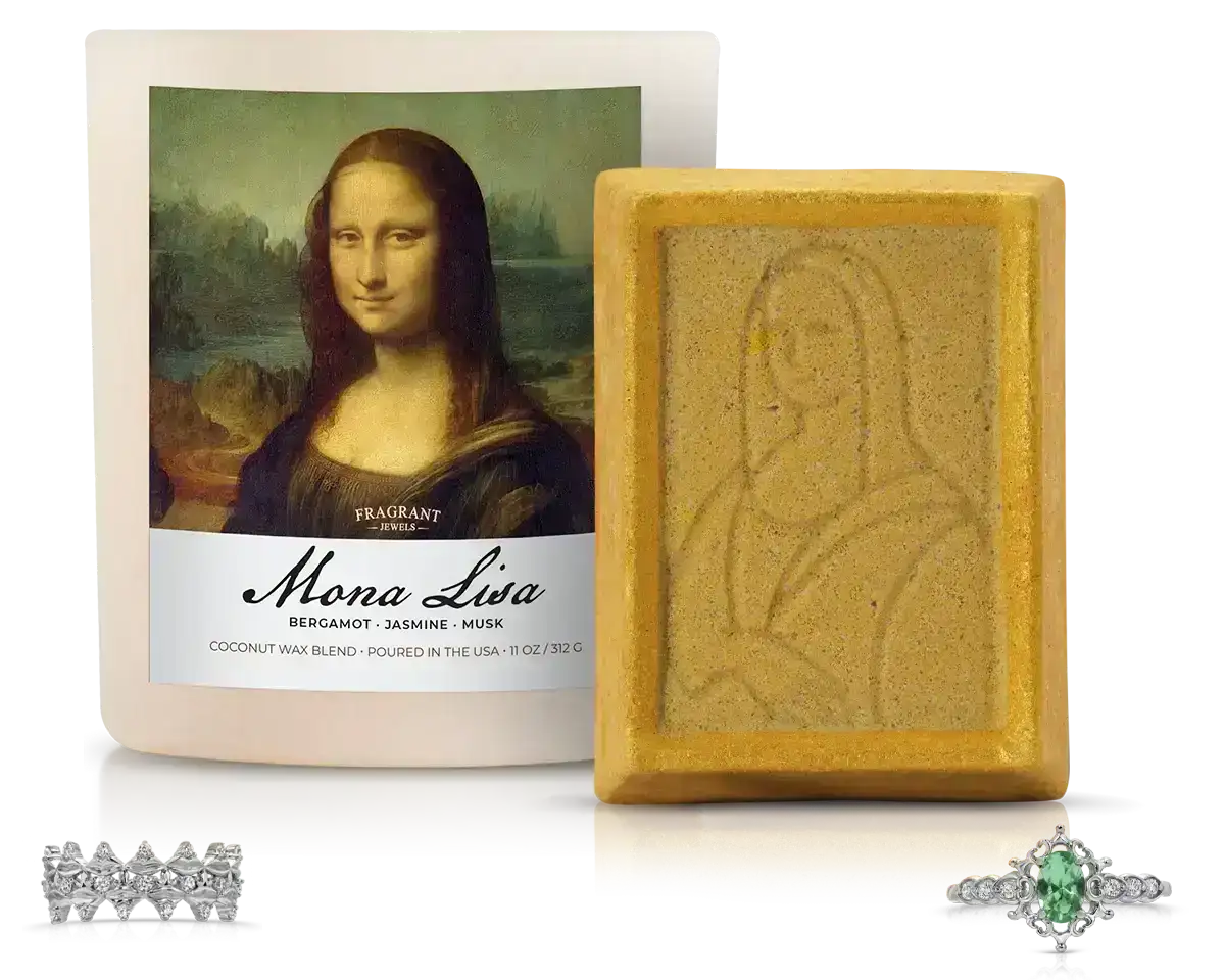 Image of Mona Lisa - Candle & Bath Bomb Set