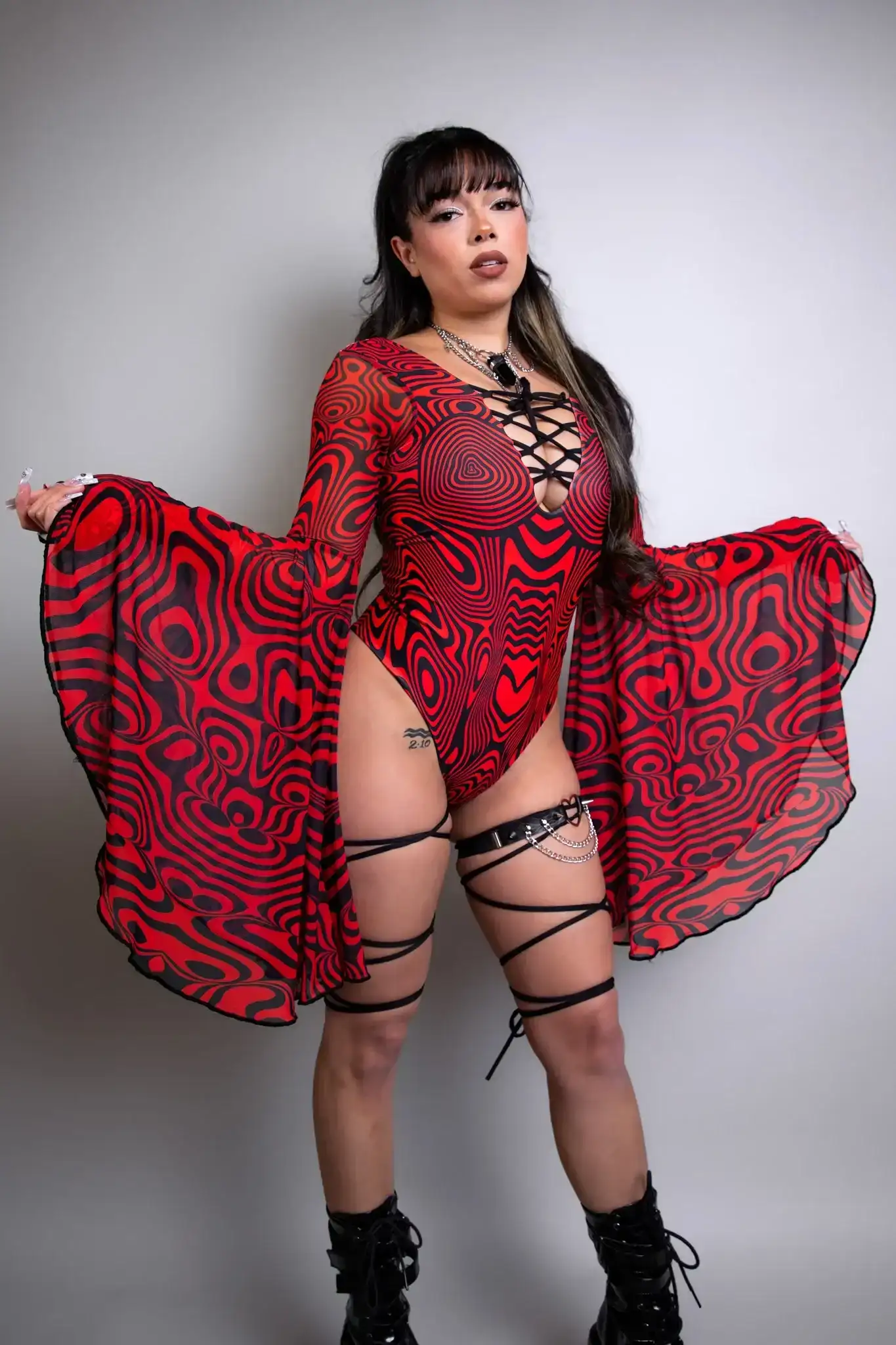 Image of Red Void Goddess Bodysuit