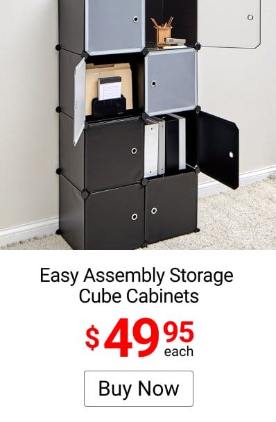 Easy Assembly Storage Cube Cabinets