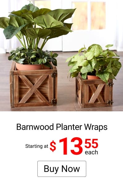 Barnwood Planter Wraps