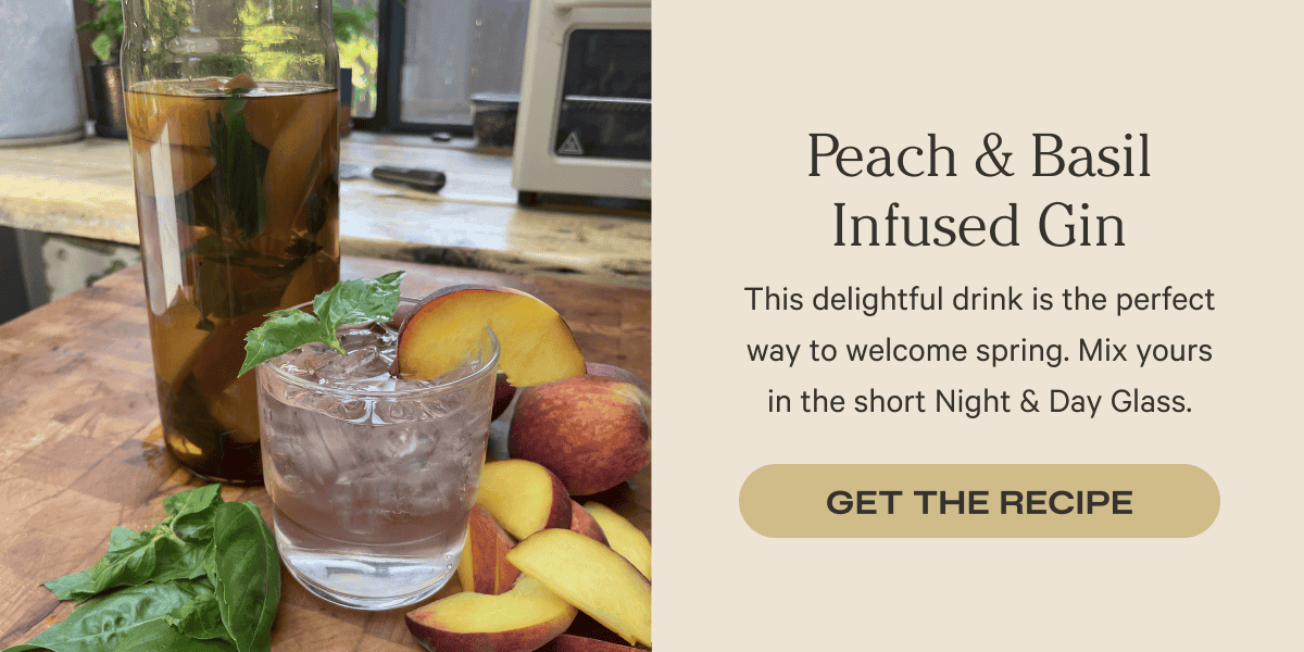Peach & Basil Infused Gin | Get the Recipe