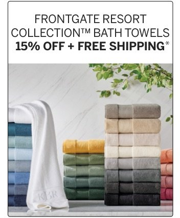 Frontgate Resort Collection Bath Towels 15% Off + Free Shipping*