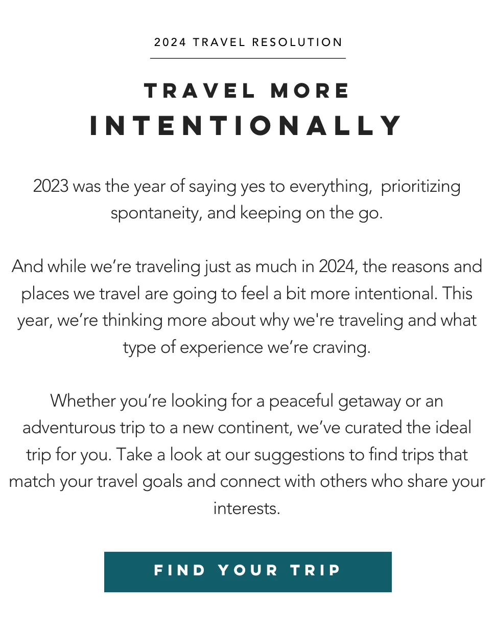 travel more intentionally