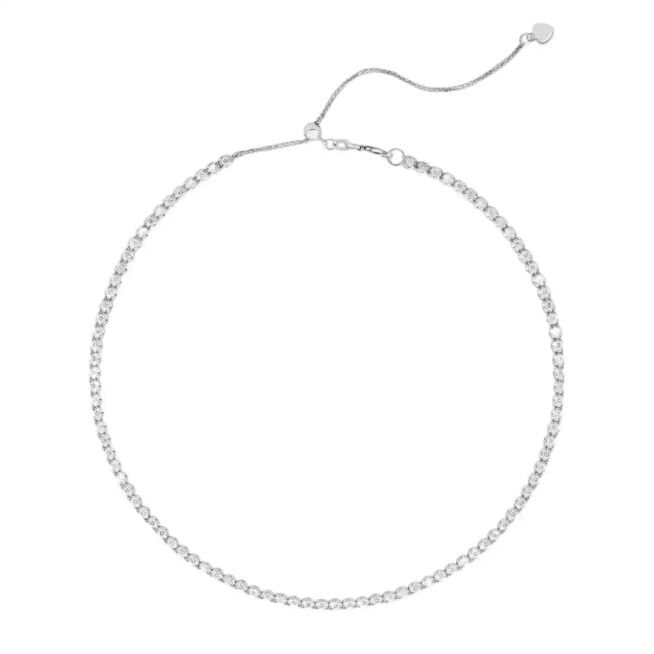 Image of Gwyneth 14K Gold Diamond Tennis Necklace & Double Wrap Bracelet (2 5/8 TCW) 