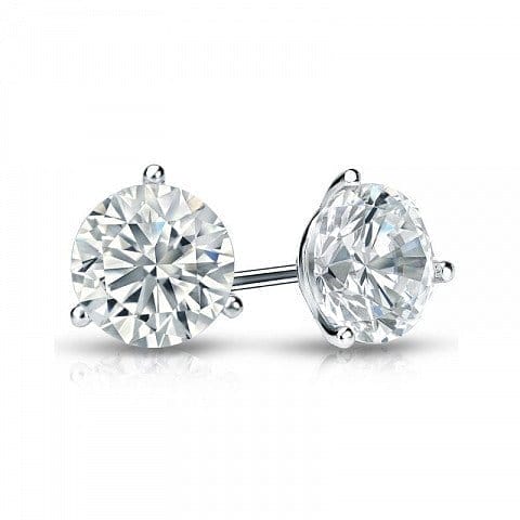 Image of Michelle Natural Diamond Round Stud Earrings