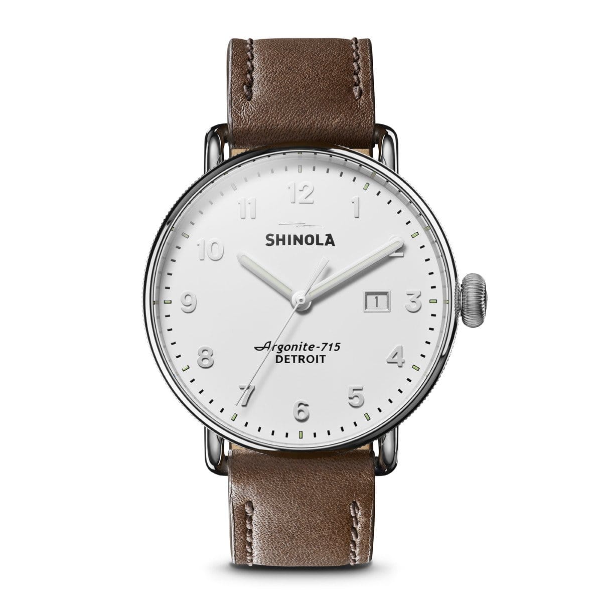 Image of Shinola 43MM Canfield White Men's Watch
