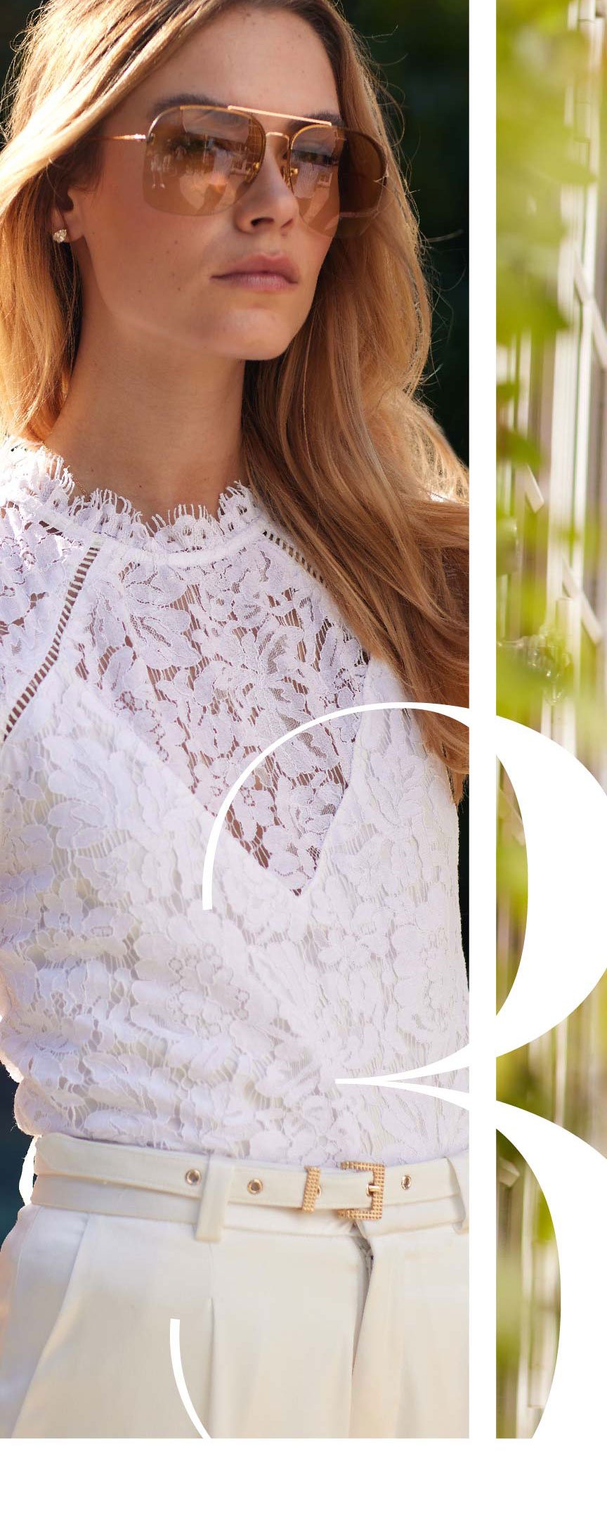 Steffina Lace Top - White >> Shop Now