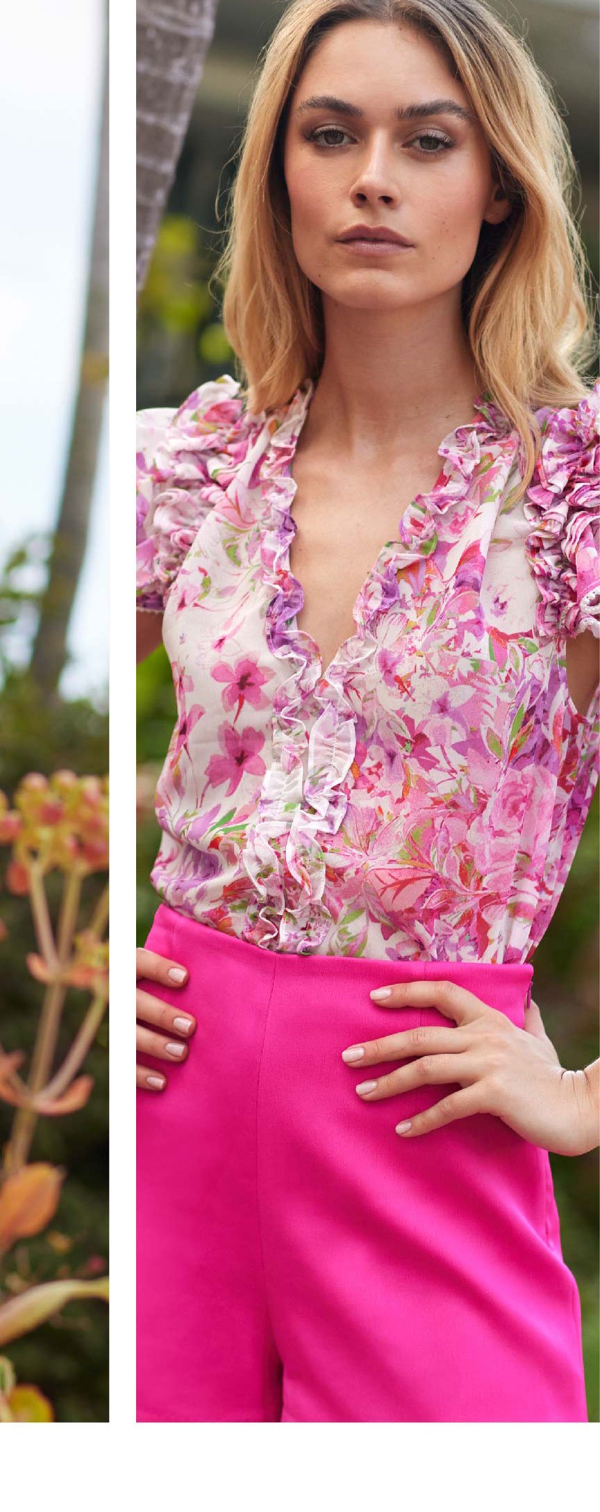 Seana Floral Top - Floral Pink >> Shop Now